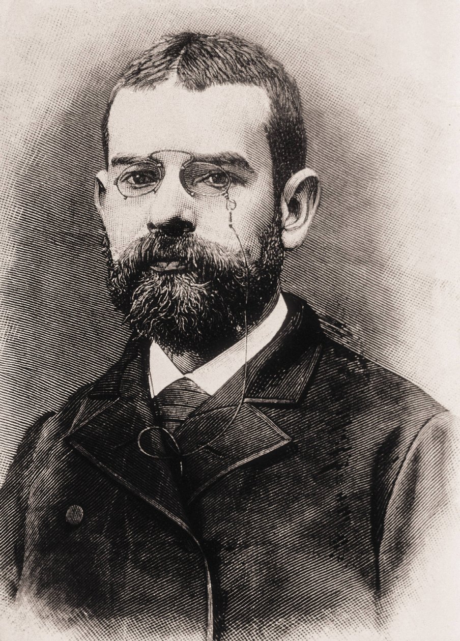Leopoldo Alas y Urena, auch genannt CLARIN (1852-1901). Spanischer Schriftsteller. Gravur von Artist Unknown