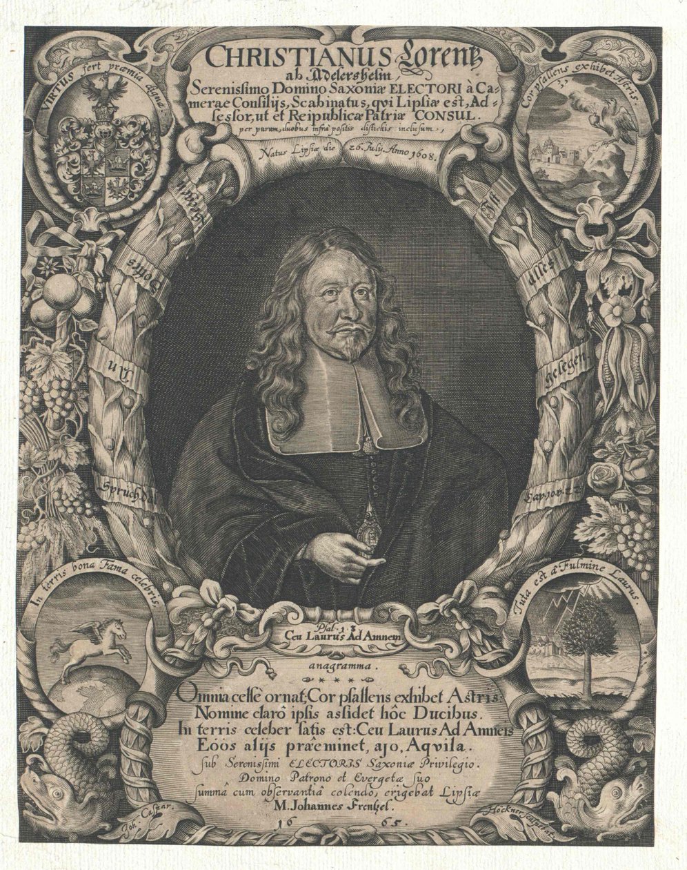 Christian Lorenz Adlershelm (Druck) von Artist Unknown
