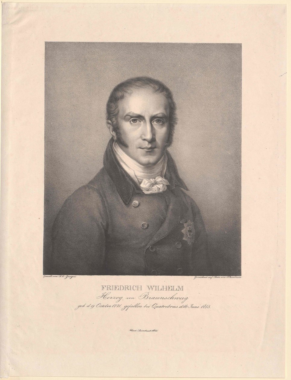 Herzog von Braunschweig-Oels Friedrich Wilhelm von Artist Unknown