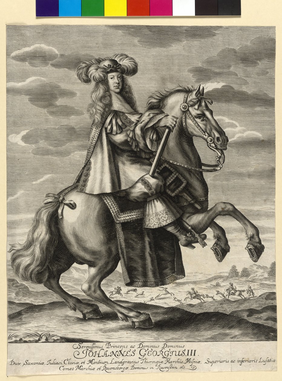 Kurfürst von Sachsen Johann Georg III. von Artist Unknown