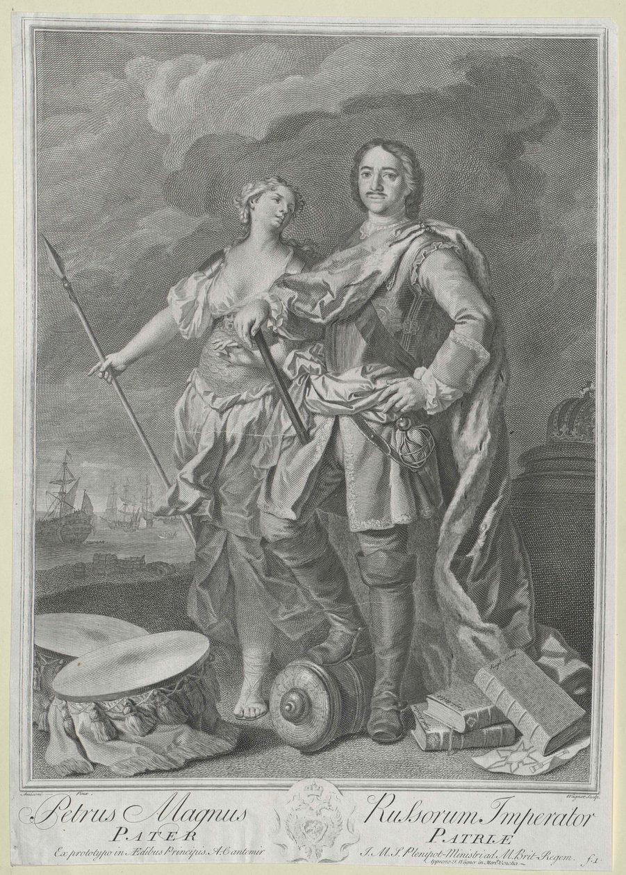 Kaiser von Russland Peter I. der Große von Artist Unknown