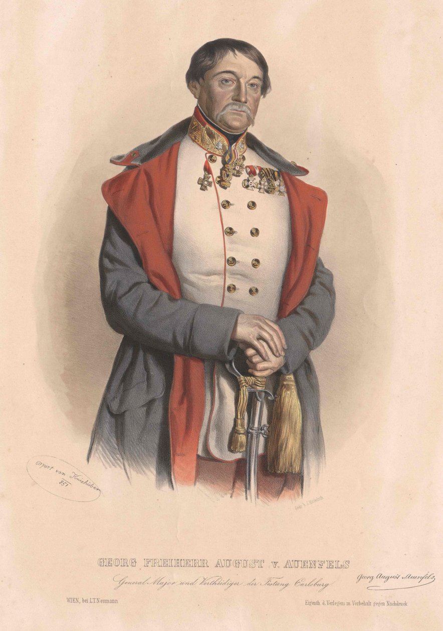 Georg Baron August von Auenfels von Artist Unknown