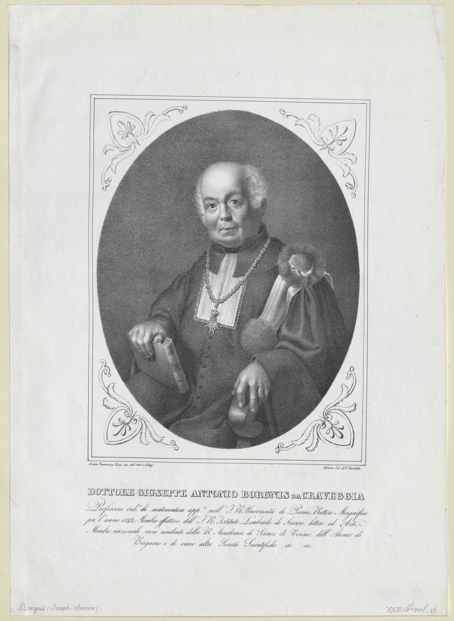 Giuseppe Antonio Borgnis von Artist Unknown