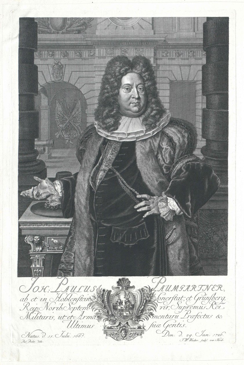 Johann Paul von Paumgartner von Holenstein und Lonnerstadt von Artist Unknown