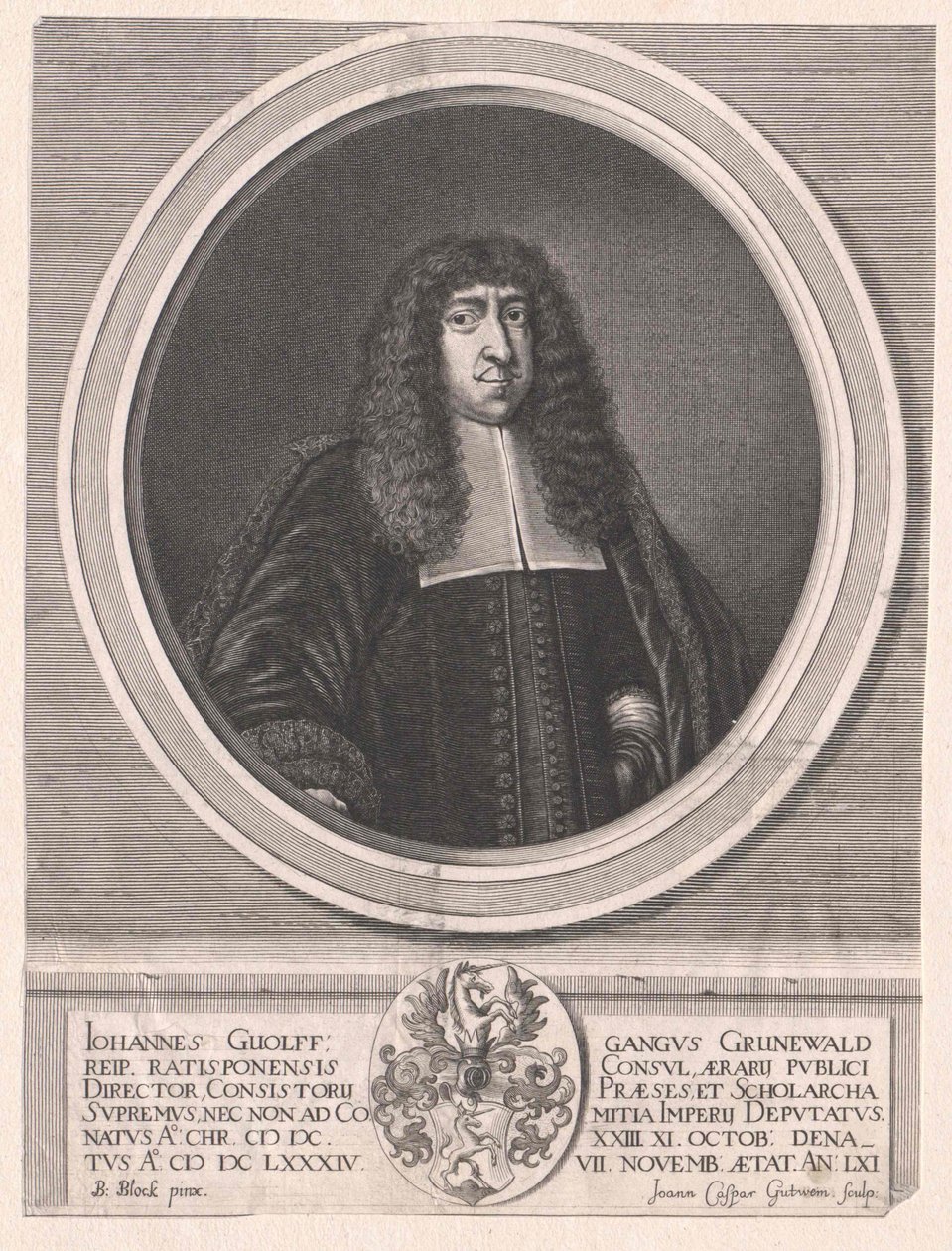 Johann Wolfgang Gruenewald (Druck) von Artist Unknown