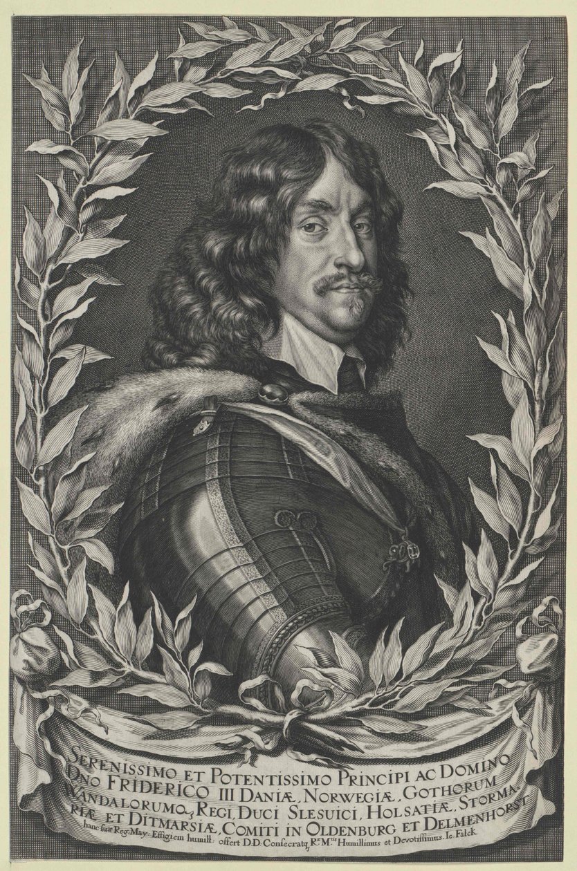 König von Dänemark Friedrich III von Artist Unknown