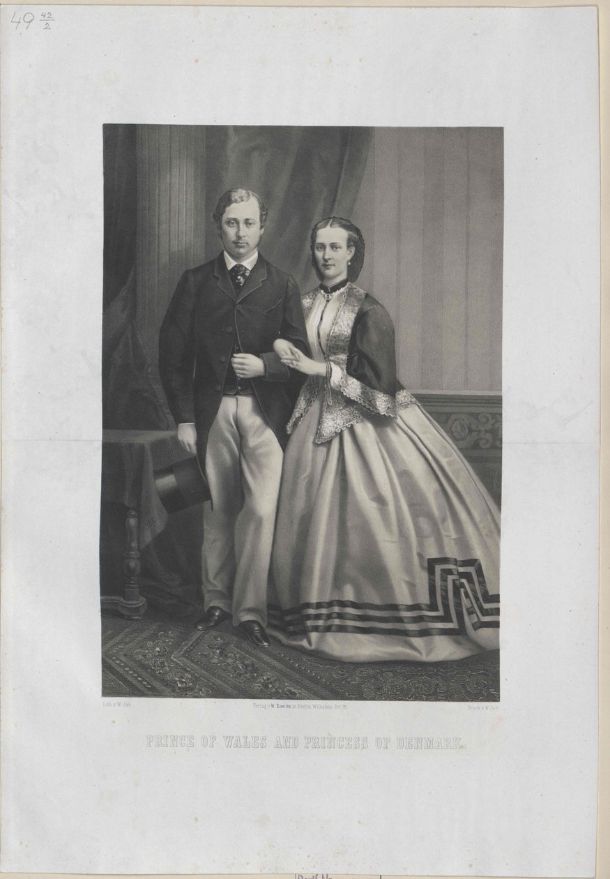 König von England Eduard VII von Artist Unknown