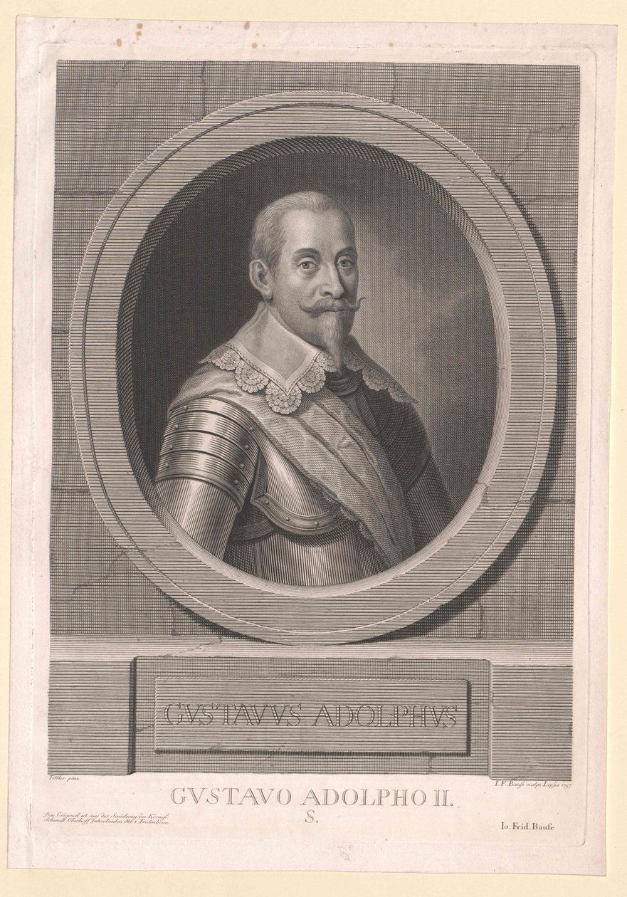 König von Schweden Gustav Adolf von Schweden von Artist Unknown