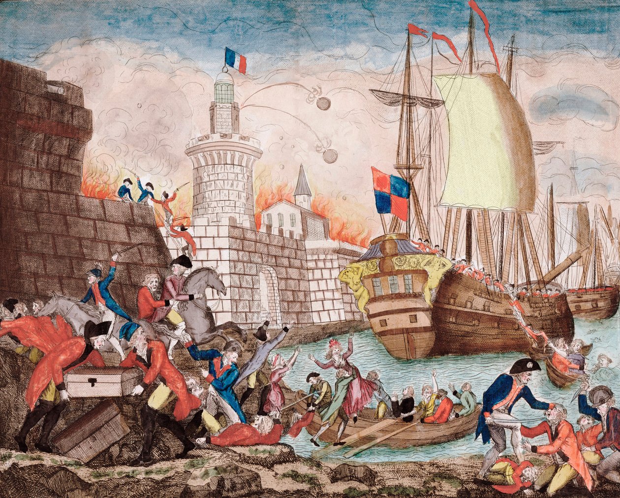 La Terreur: Die Belagerung von Toulon von September bis Dezember 1793 von Artist Unknown