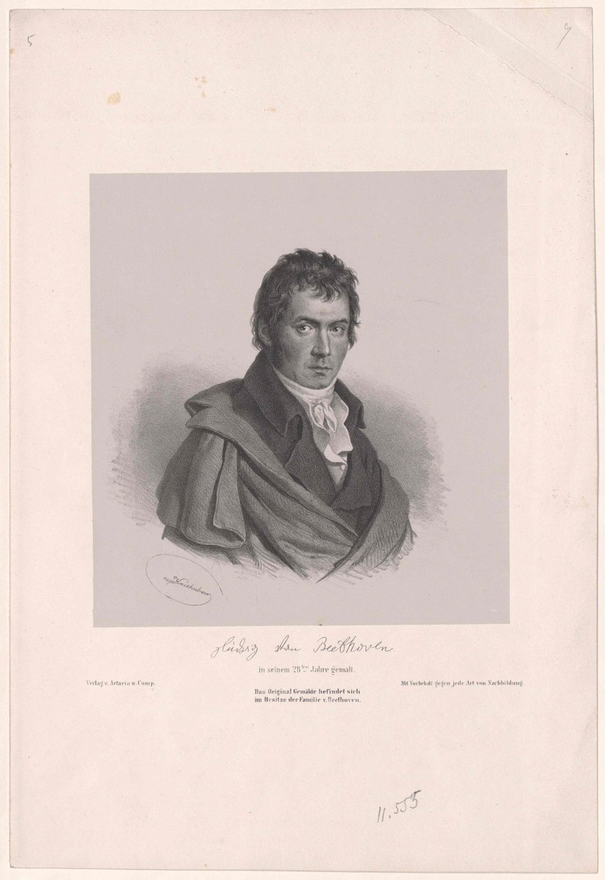 Ludwig van Beethoven von Artist Unknown