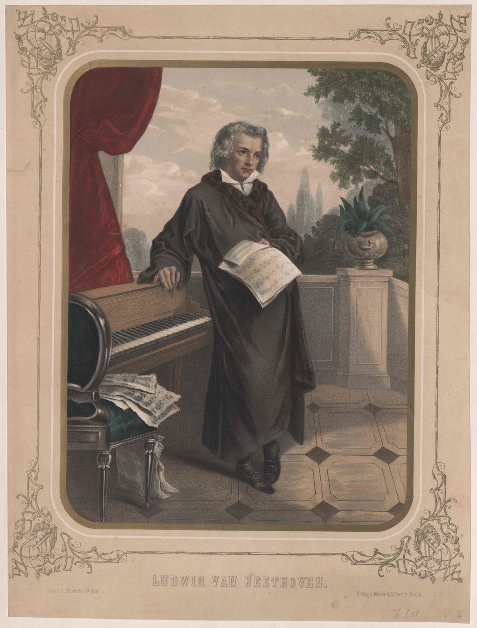 Ludwig van Beethoven von Artist Unknown