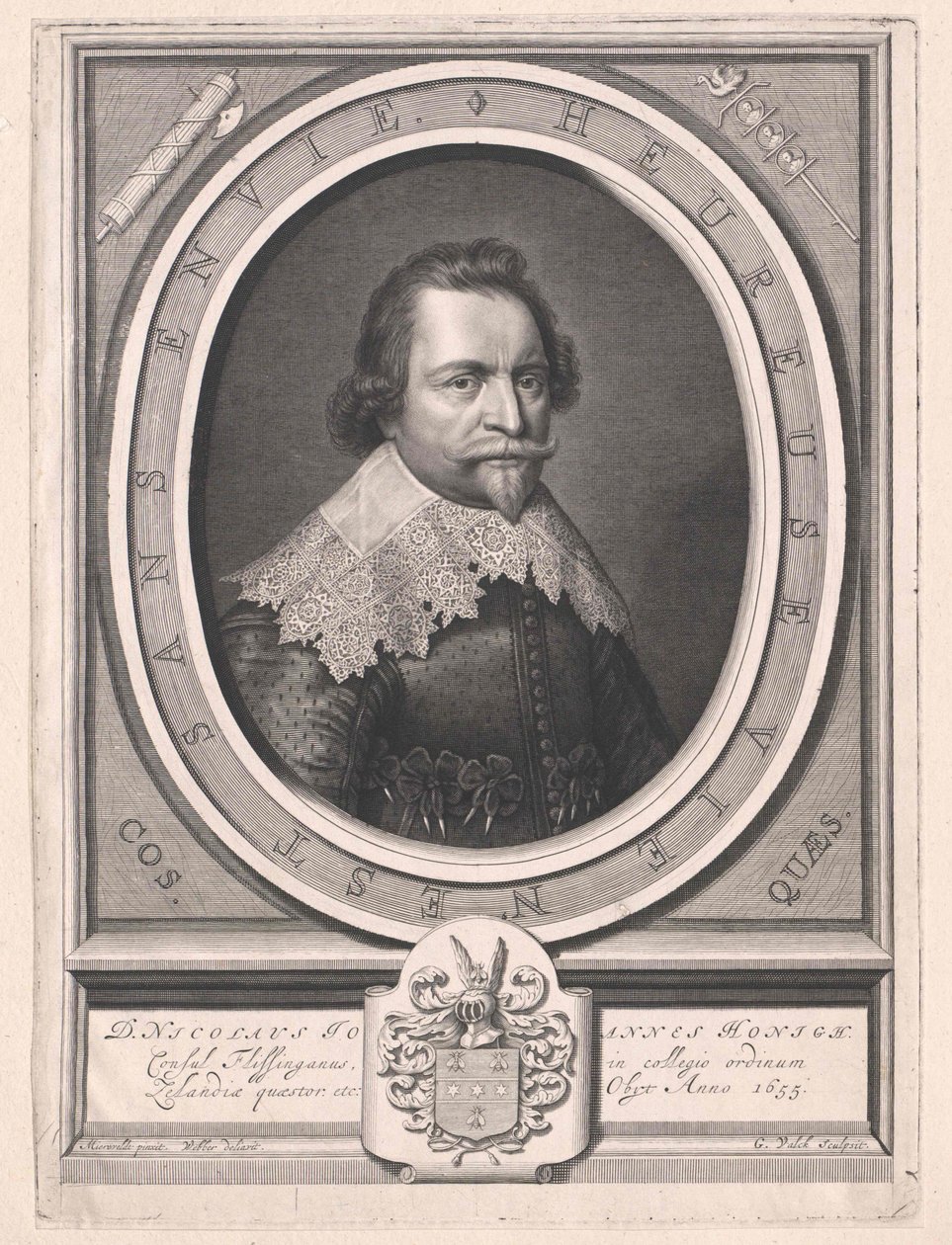 Nikolaus Johannes Honigh (Druck) von Artist Unknown