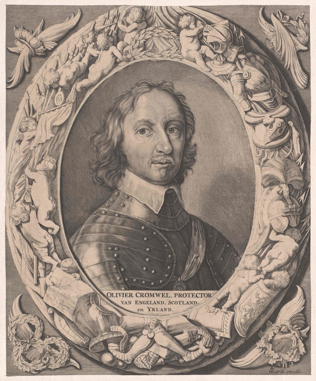 Oliver Cromwell von Artist Unknown
