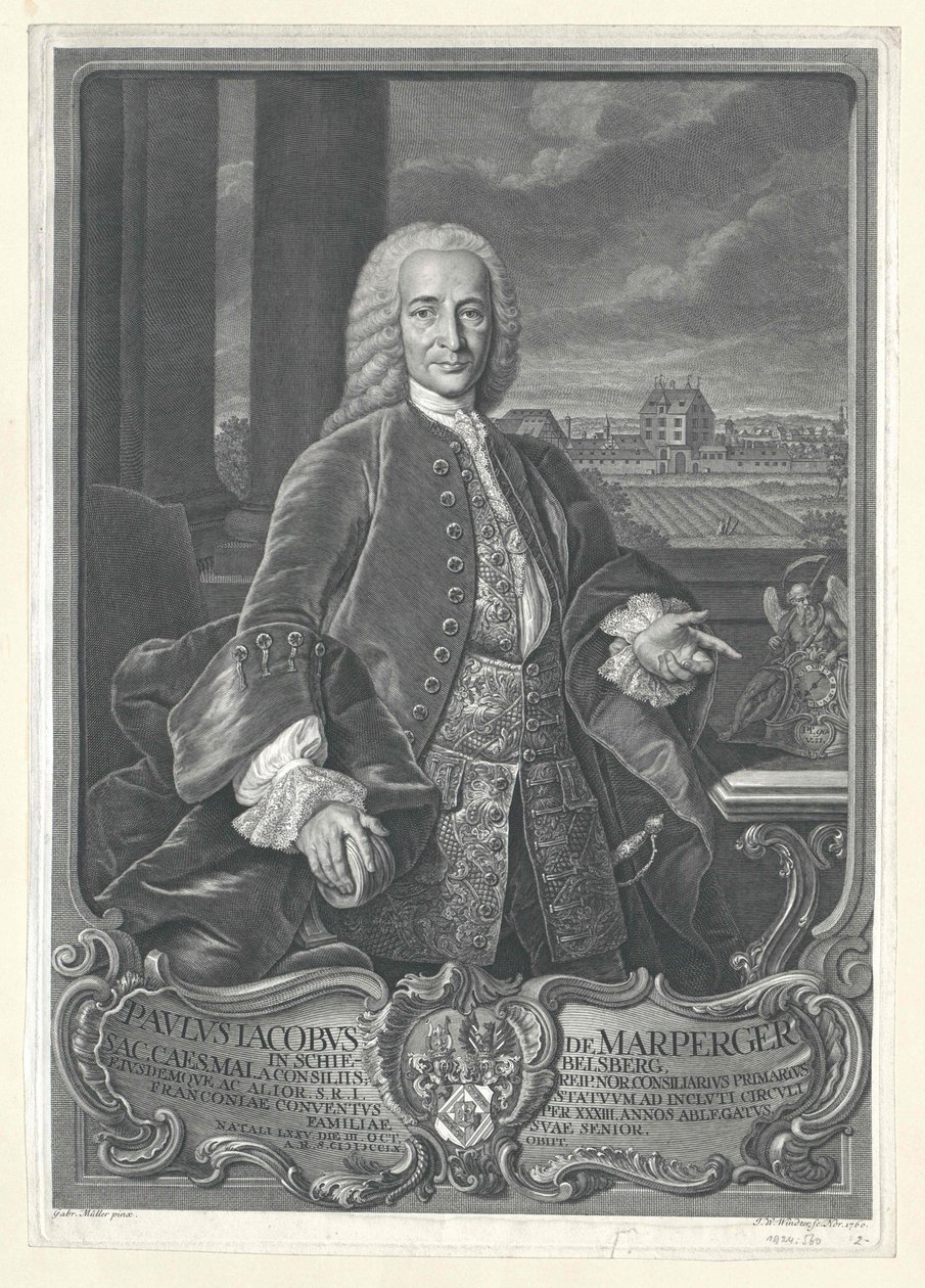 Paul Jakob von Marperger von Artist Unknown