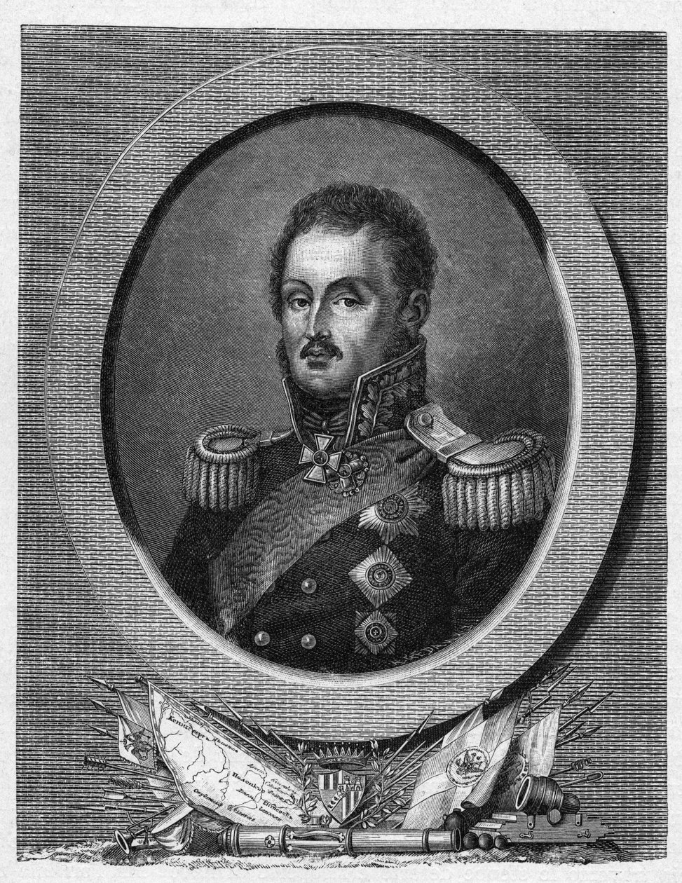 Porträt des Marschalls Graf Louis Adolphe Pierre zu Sayn Wittgenstein von Artist Unknown