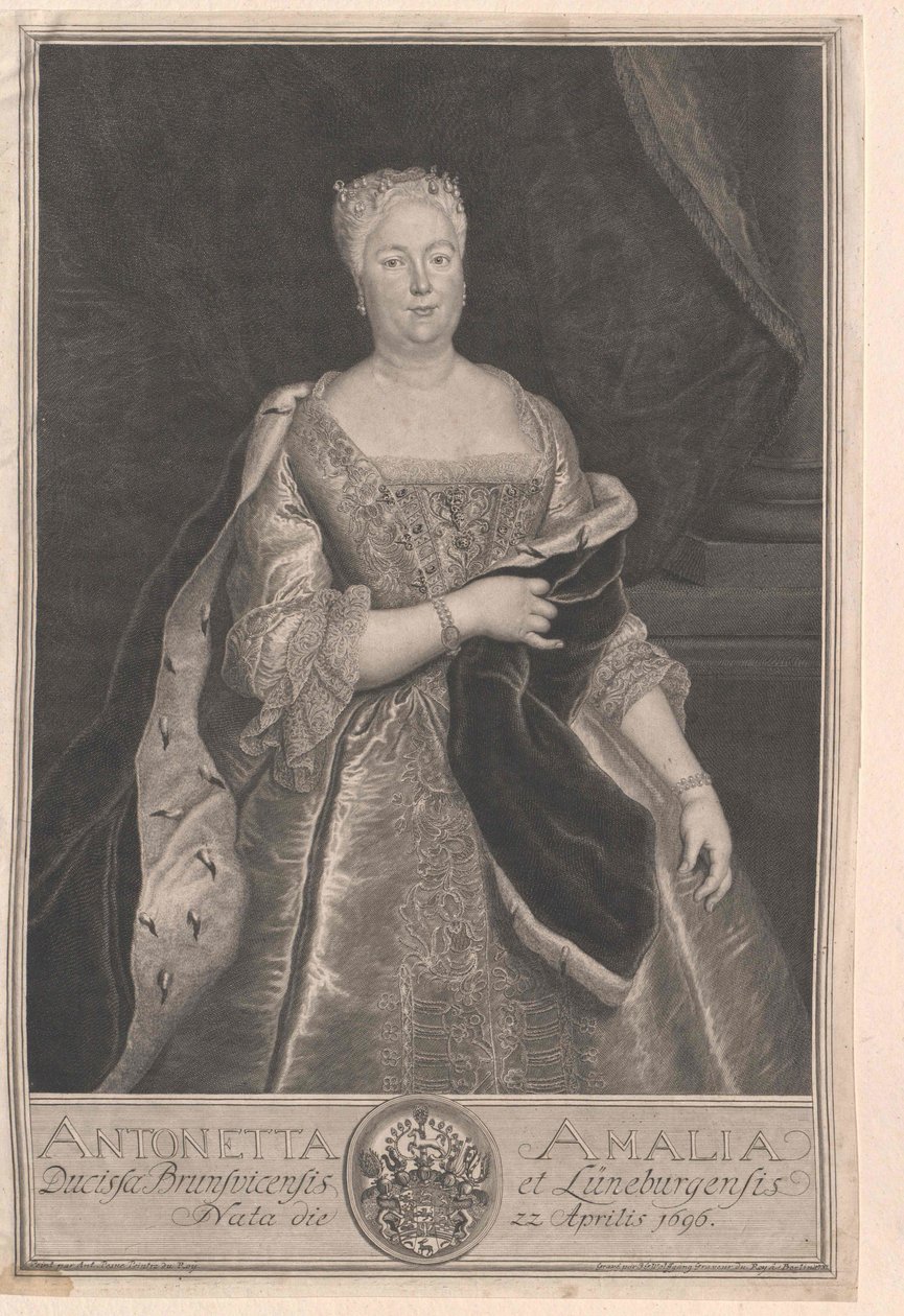 Prinzessin von Braunschweig-Wolfenbüttel Antoinette Amalie von Artist Unknown