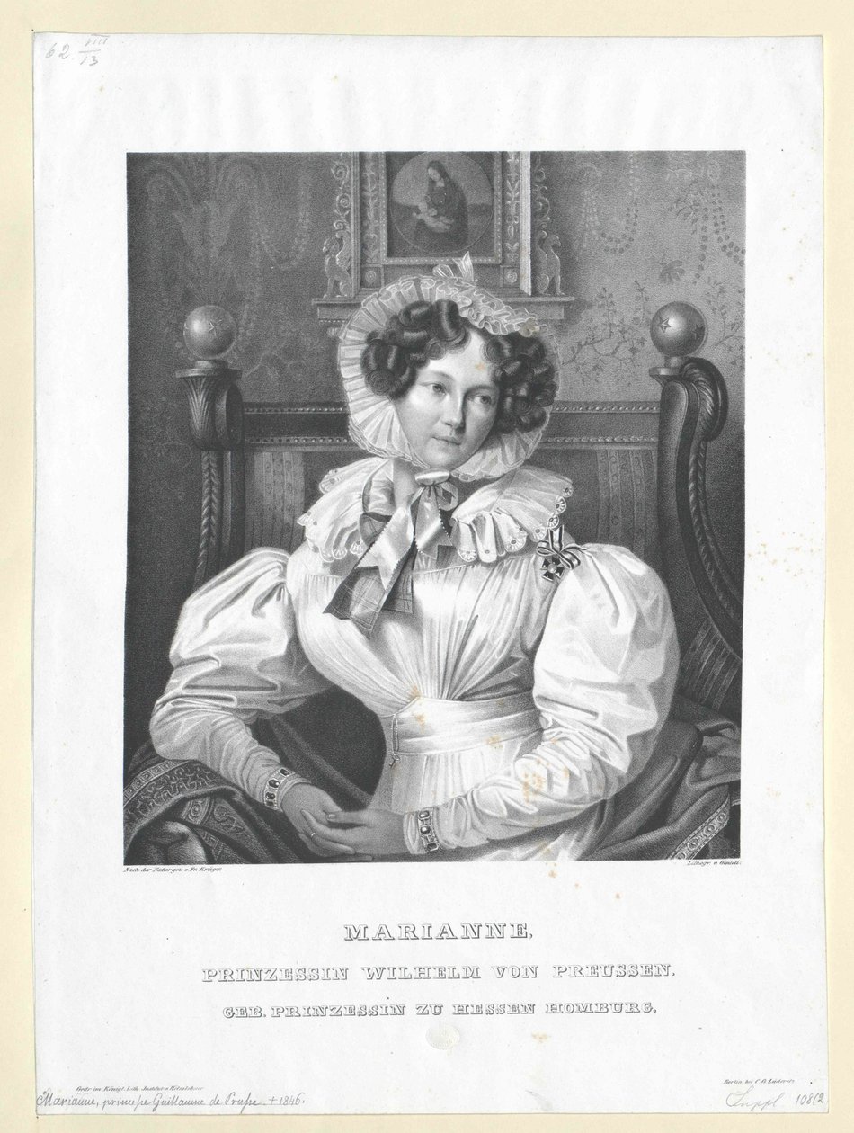 Prinzessin von Hessen-Homburg Maria Anne von Artist Unknown