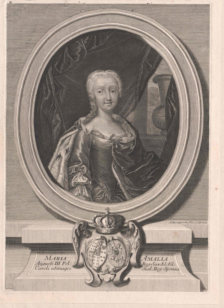 Prinzessin von Sachsen Marie Amalie von Artist Unknown
