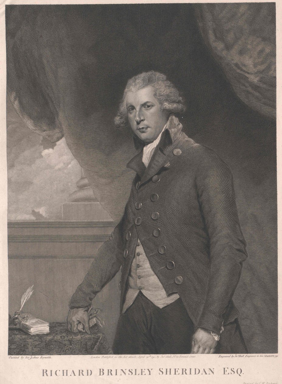 Richard Brinsley Sheridan von Artist Unknown