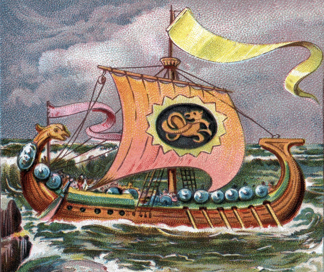 Wikingerschiff - Drakkar von Artist Unknown