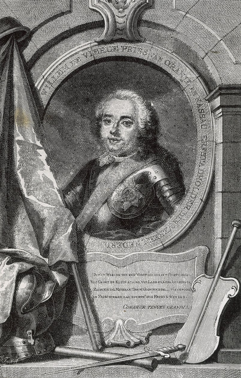 WILLIAM IV (1711-1751). Erster erbliches Statthalter der Niederlande. Stich von Artist Unknown