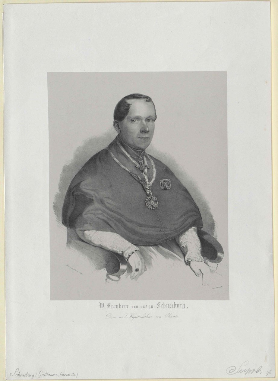 Wilhelm Baron Schneeburg zu Salthaus und Disk von Artist Unknown
