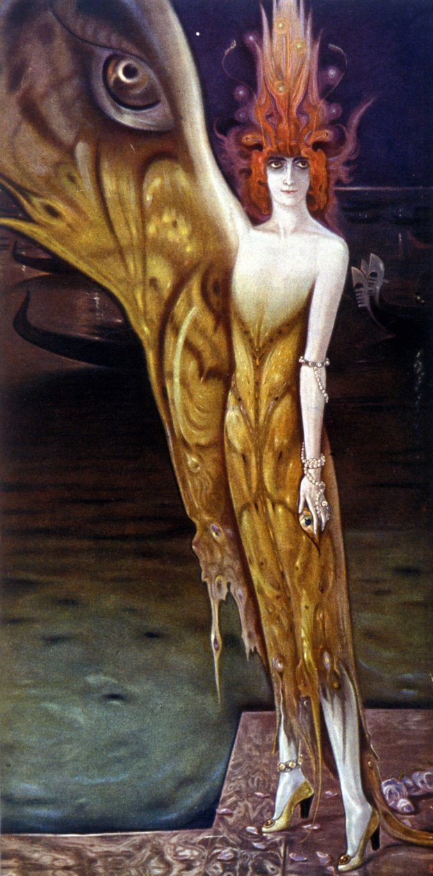 Porträt der Marchesa (Marquise) Luisa Casati (1881-1957), von Arturo Martini (1885-1947) im Jahr 1912 von Arturo Martini