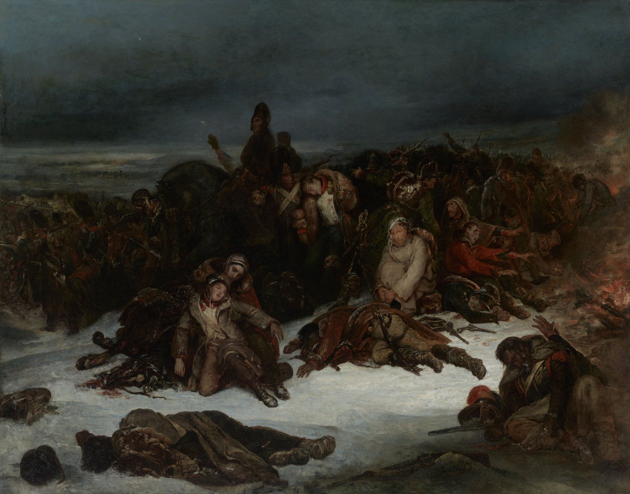 Der Rückzug der Napoleonischen Armee aus Russland 1812 von Ary Scheffer