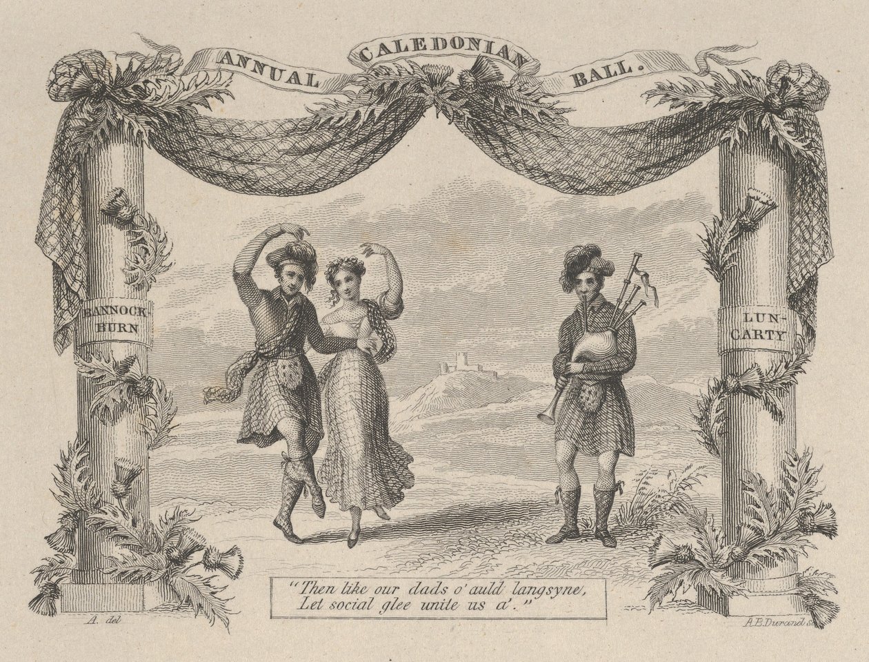 Jährlicher Caledonian Ball Ticket von Asher Brown Durand