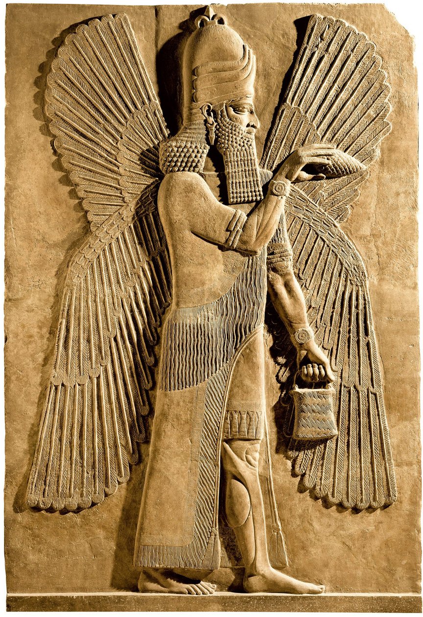 Geflügelter Genie (Detail) von Assyrian