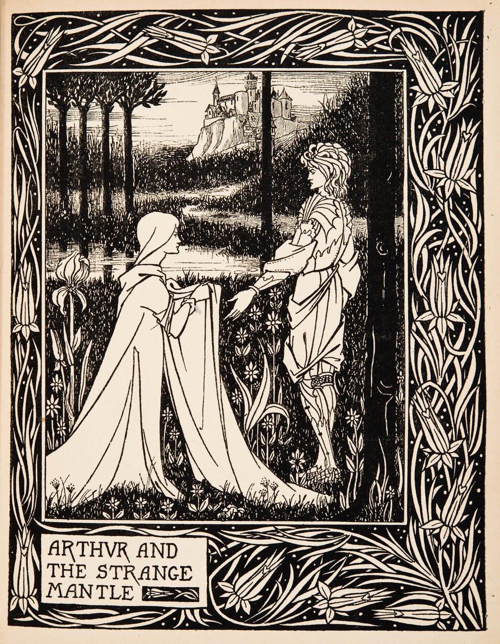 Arthur und der seltsame Mantel von Aubrey Beardsley
