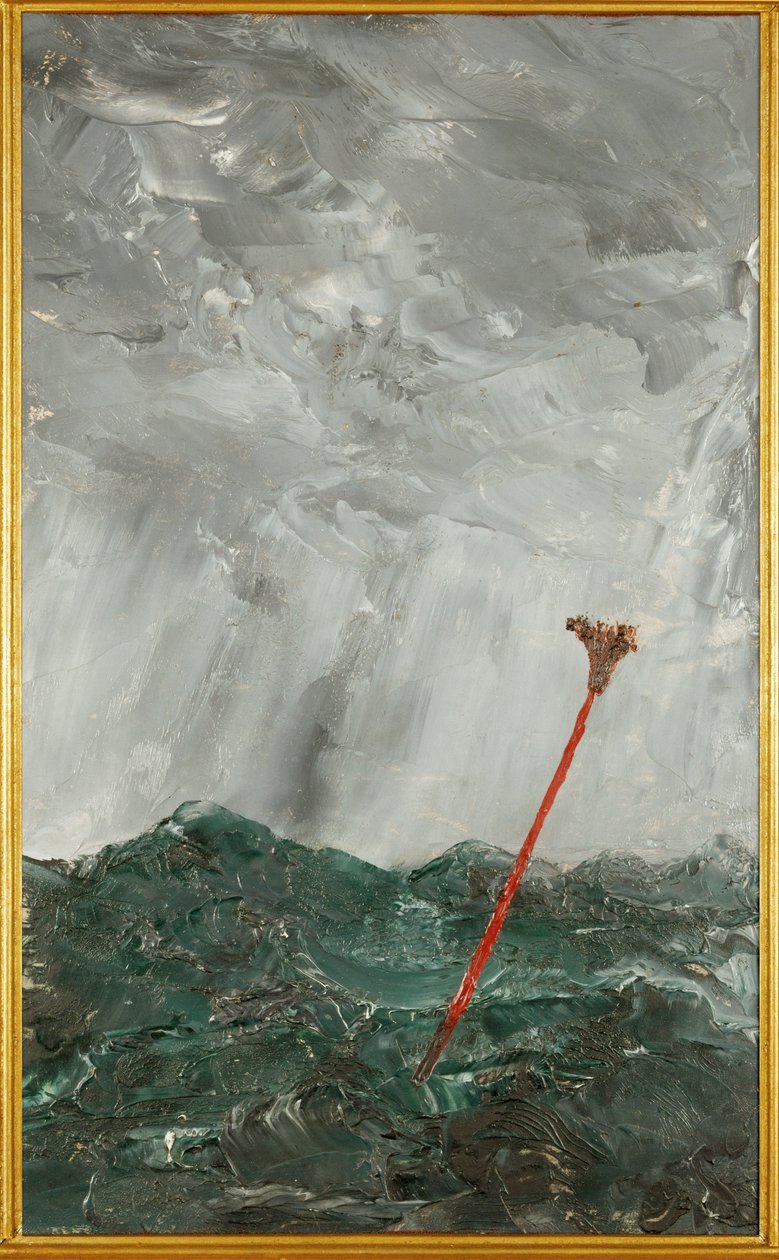 Stürmische See. Roter Stock von August Johan Strindberg