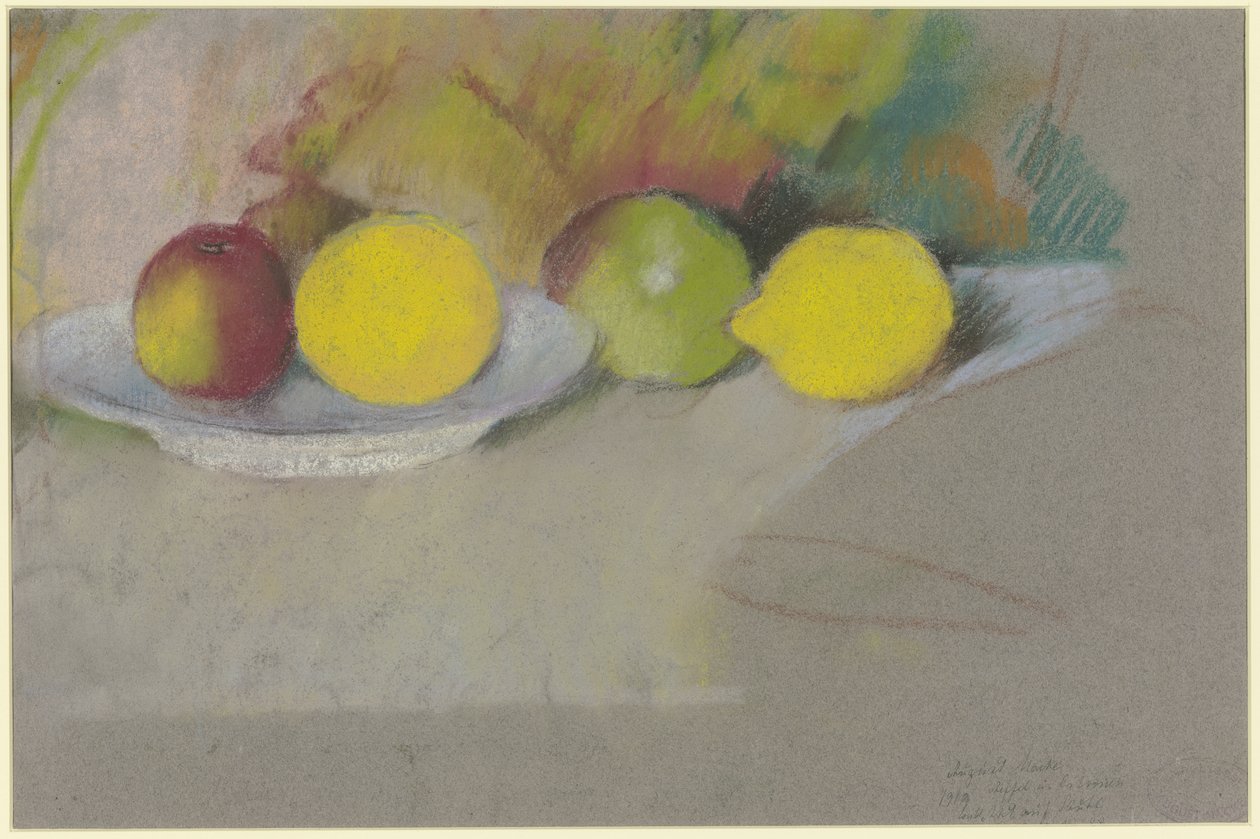 Äpfel und Zitronen von August Macke
