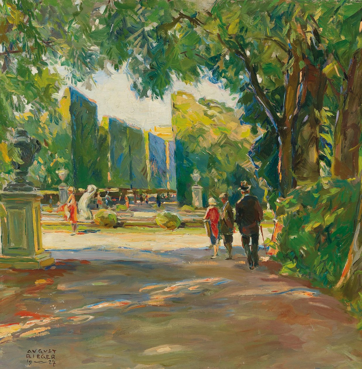 Im Park des Schlosses Schönbrunn von August Rieger