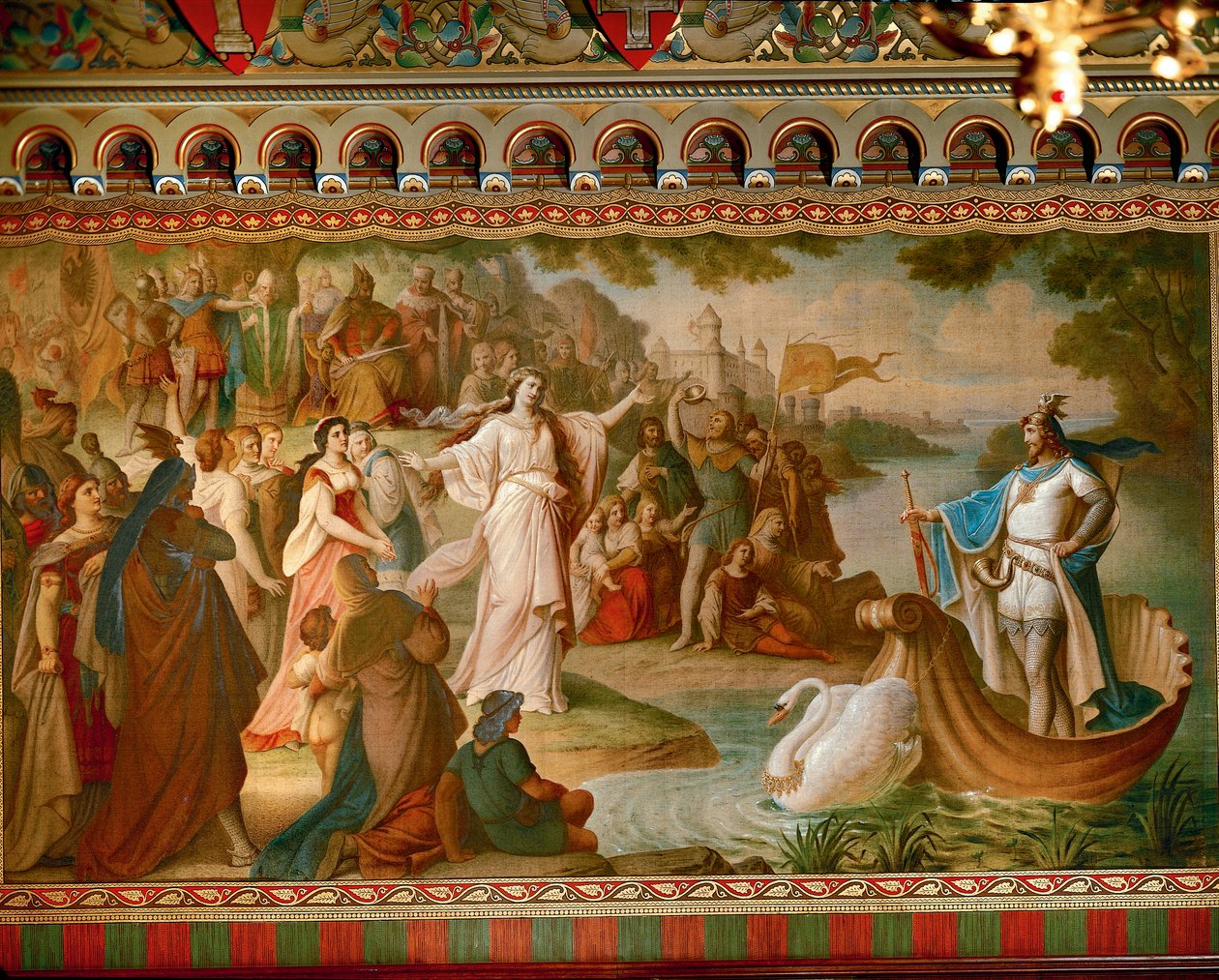 Die Ankunft Von Lohengrin In Antwerpen Aus Der Lohengrin Saga Salon 