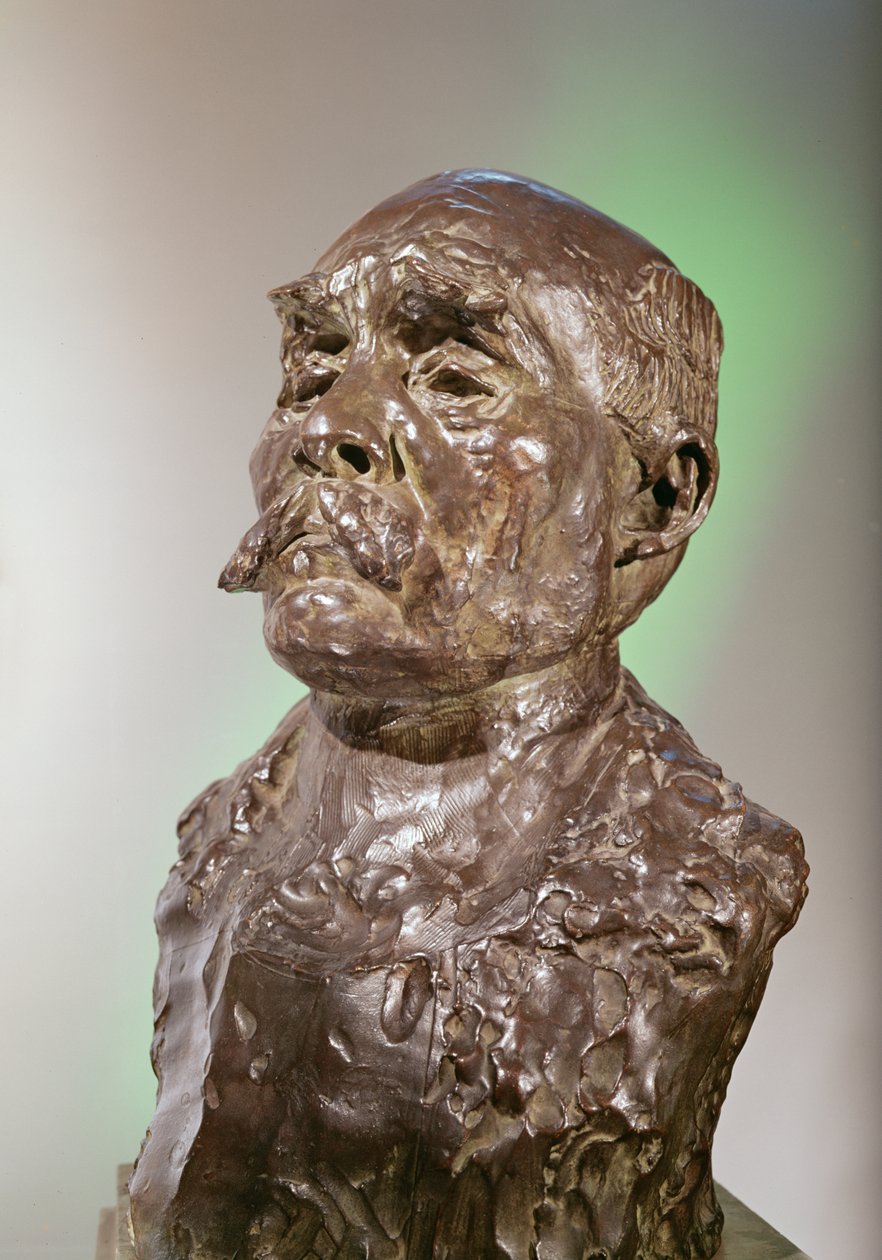 Büste von Georges Clemenceau, 1911 (Bronze) von Auguste Rodin