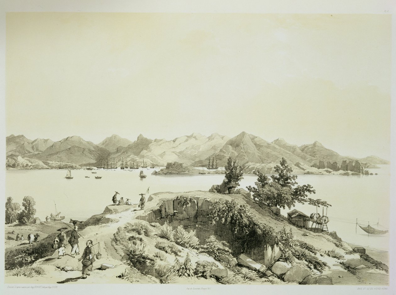 Die Bucht und Insel von Hongkong, Tafel 4 aus 