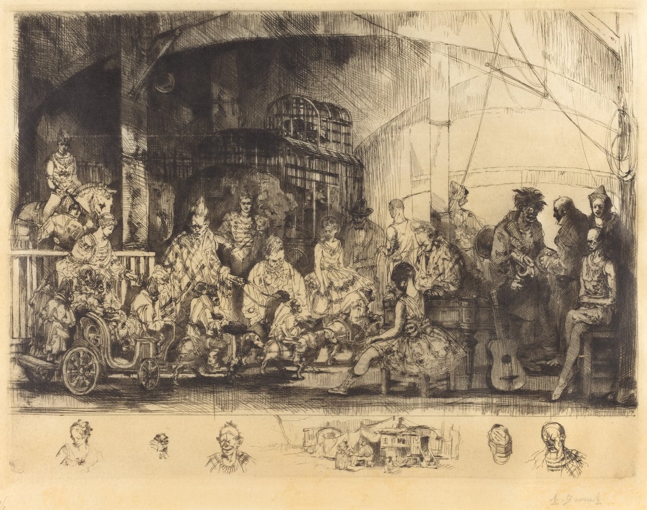 Frattelini-Zirkus von Auguste Brouet