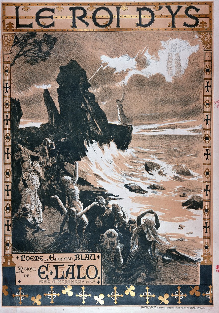 Plakat für die Oper Le Roi d
