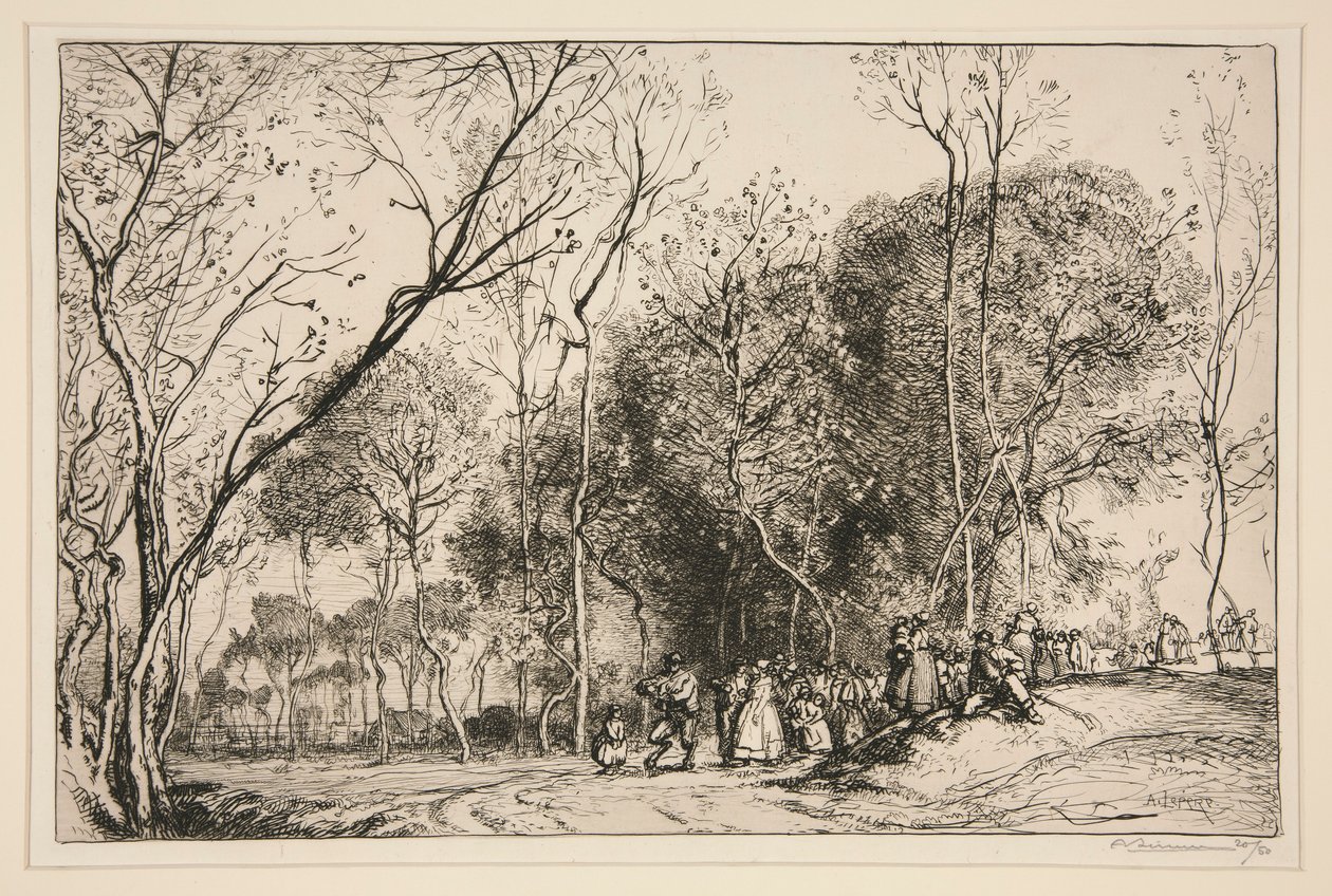 Sommer in Saint-Martin, die vergangenen Hochzeiten (Vendee) von Auguste Lepere