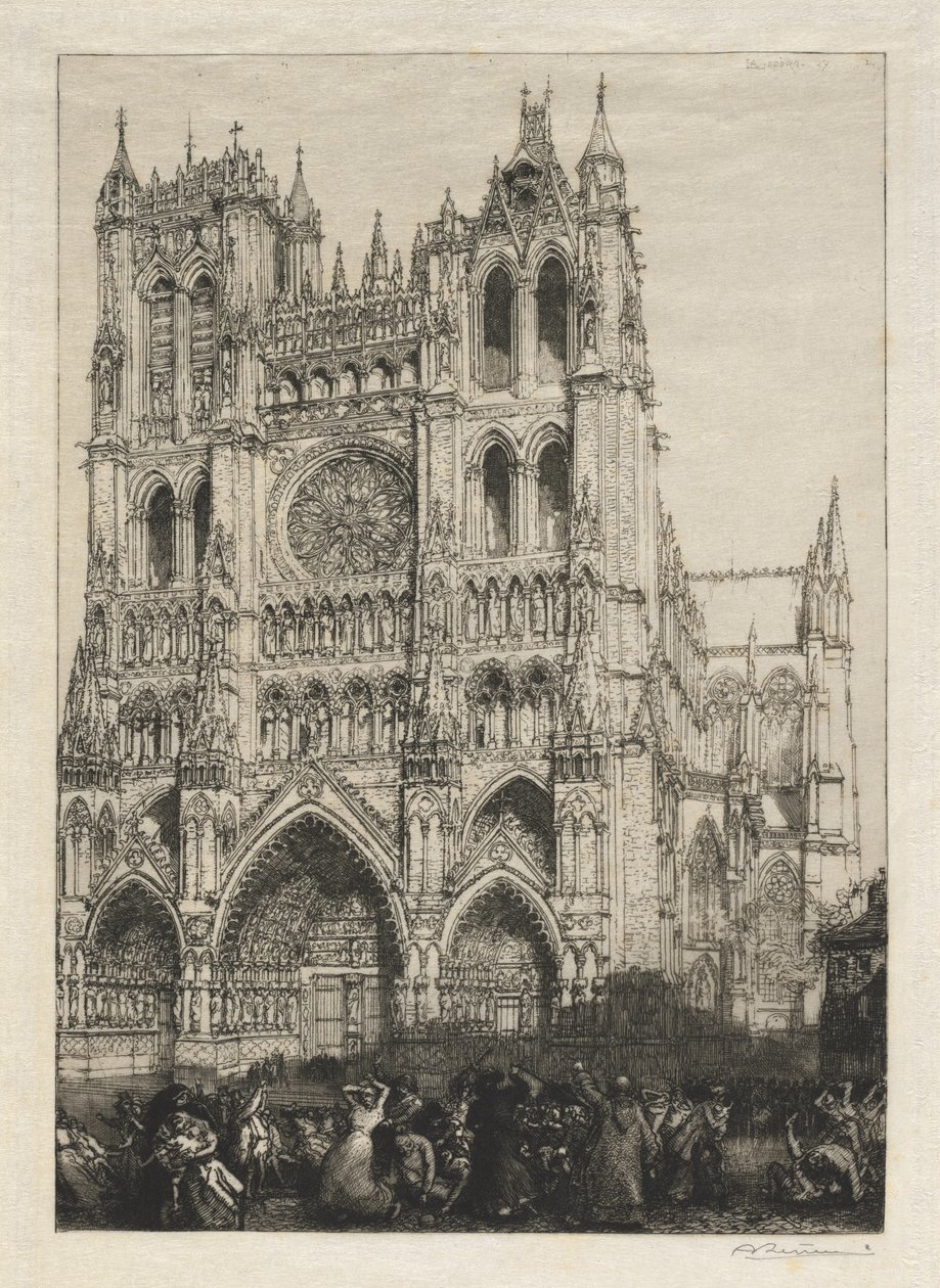 Kathedrale von Amiens, Inventartag von Auguste Louis Lepère