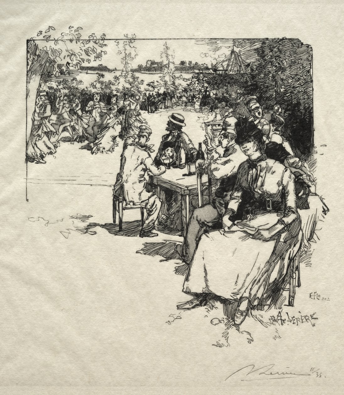 Ball am Point-du-Jour von Auguste Louis Lepère