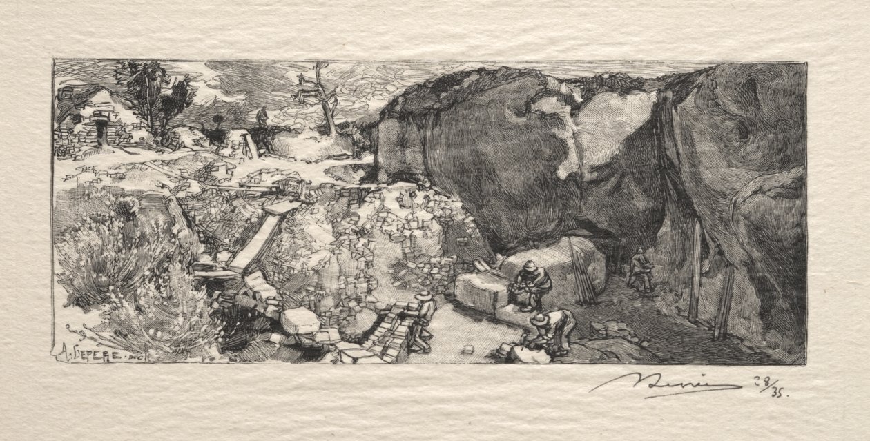 Der Sandsteinbruch von Auguste Louis Lepère