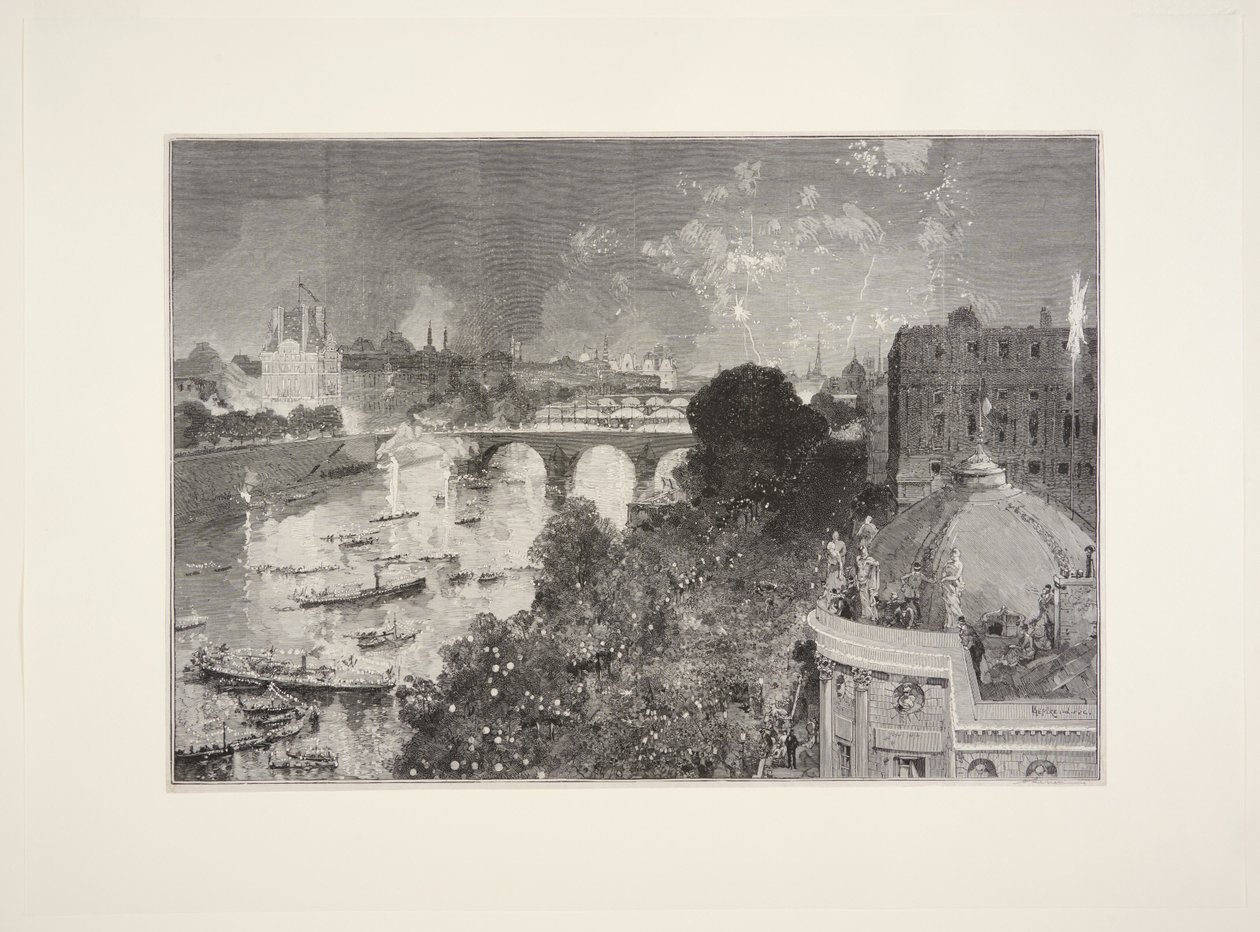 Wassersportfest auf der Seine, 14. Juli von Auguste Louis Lepère