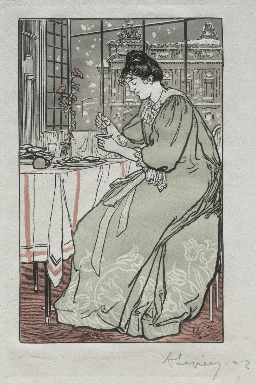 Pariser Almanach, 1897: Winter von Auguste Louis Lepère