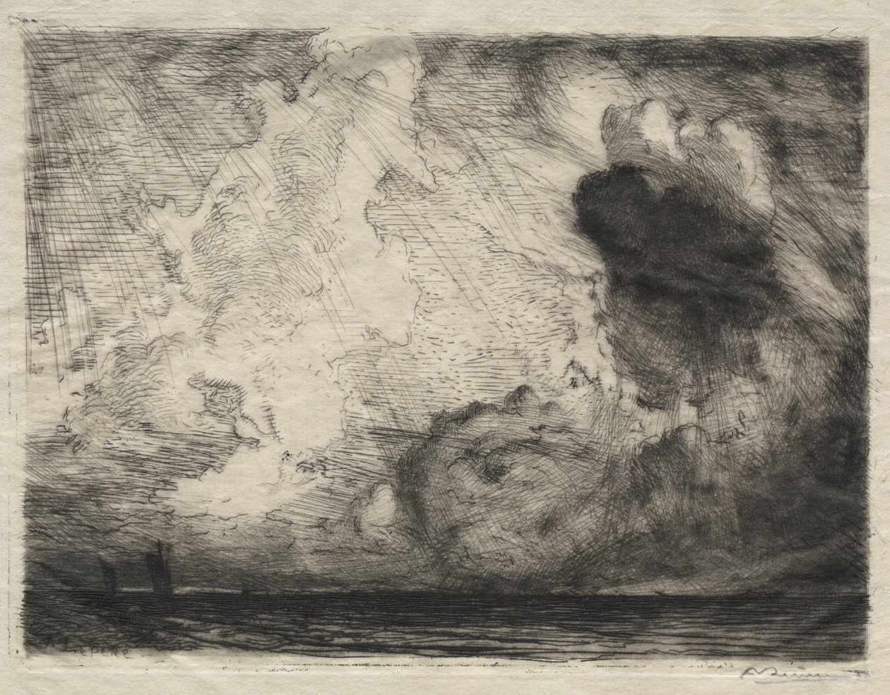Meereslandschaft von Auguste Louis Lepère