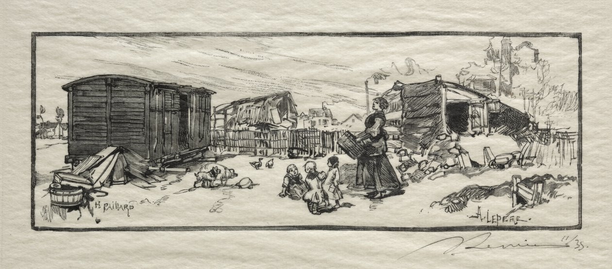 Das Kutschenhaus (Le wagon-logement) von Auguste Louis Lepère