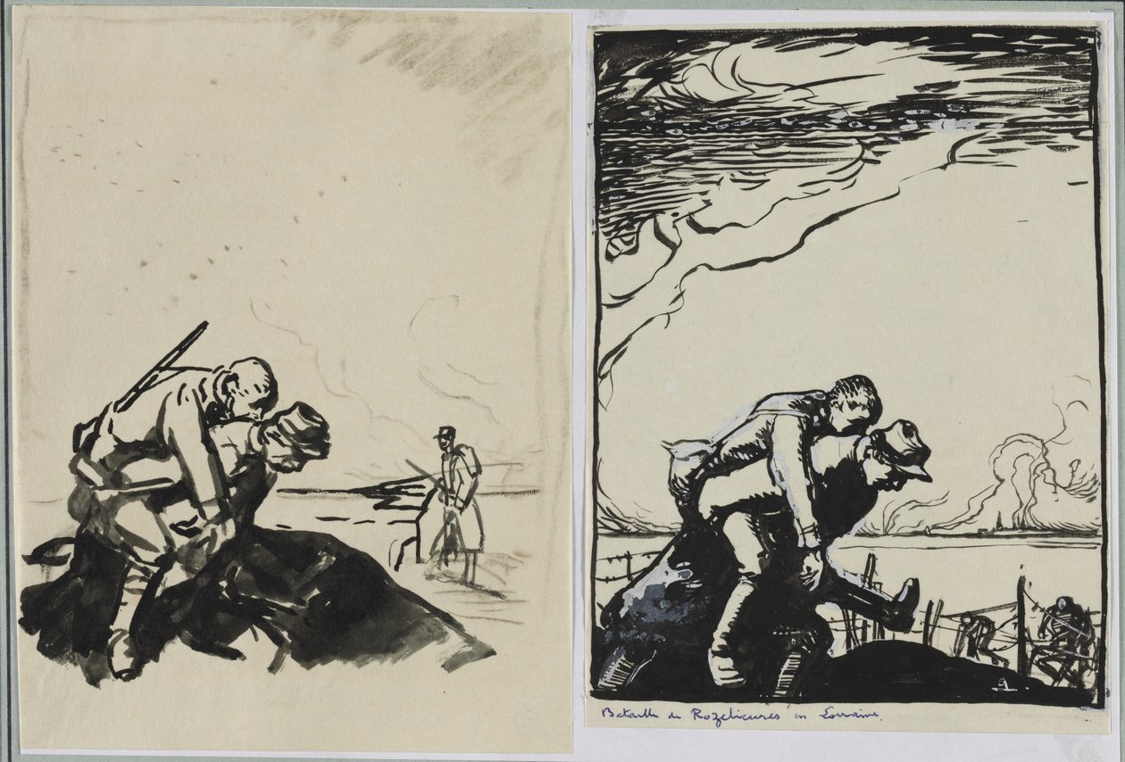 Schlacht von Rozelieures in Lothringen, 1914 von Auguste Louis Lepère