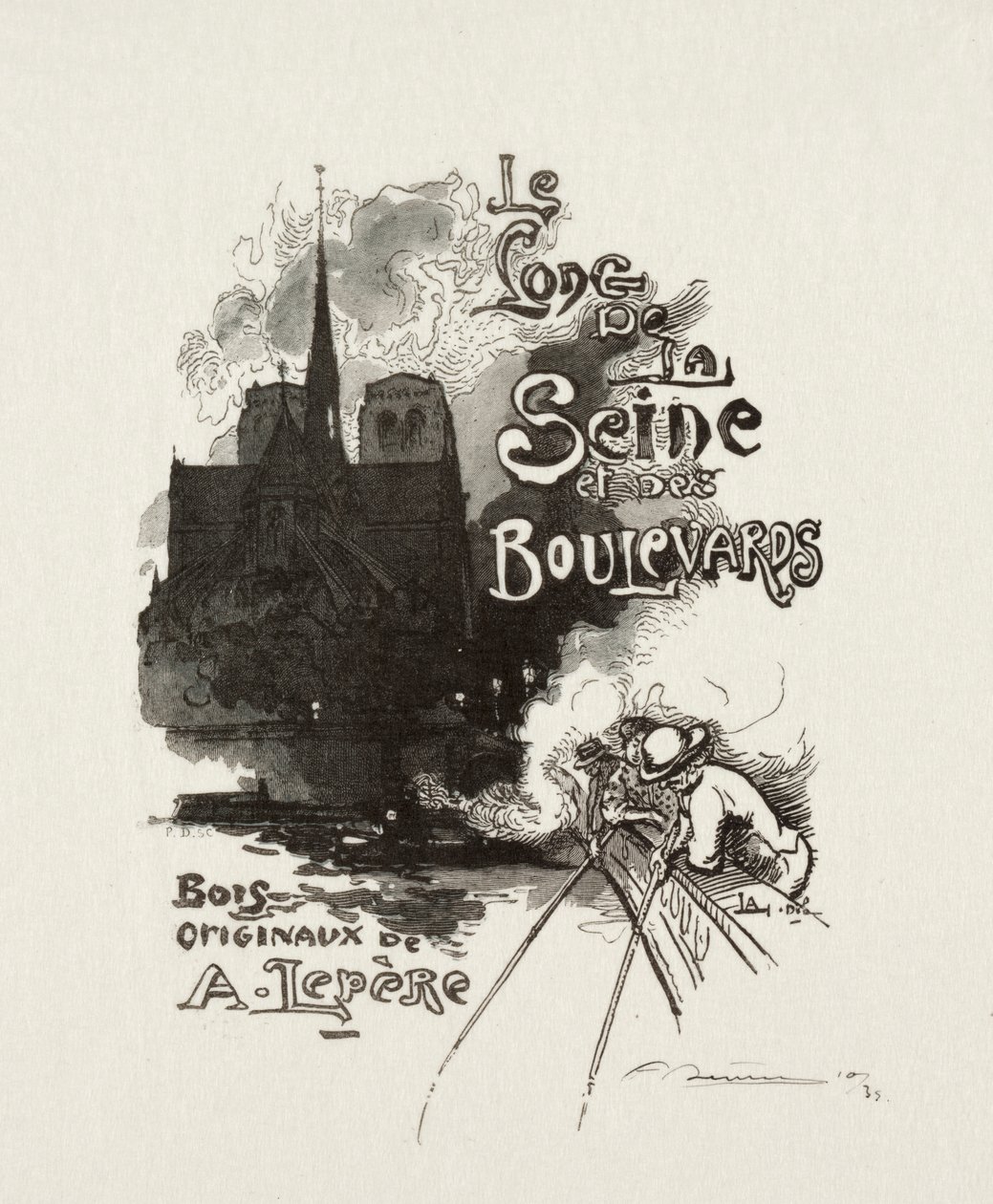 Frontispiz: Entlang der Seine und der Boulevards von Auguste Louis Lepère