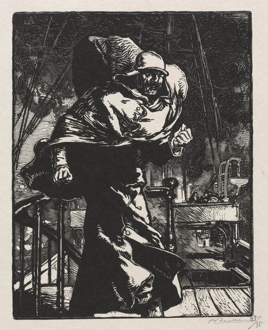 Der Krieg von 1914. Erste Serie. Kaiser Wilhelm in Wut von Auguste Louis Lepère